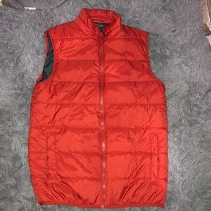 Short sleeve orange weather coat